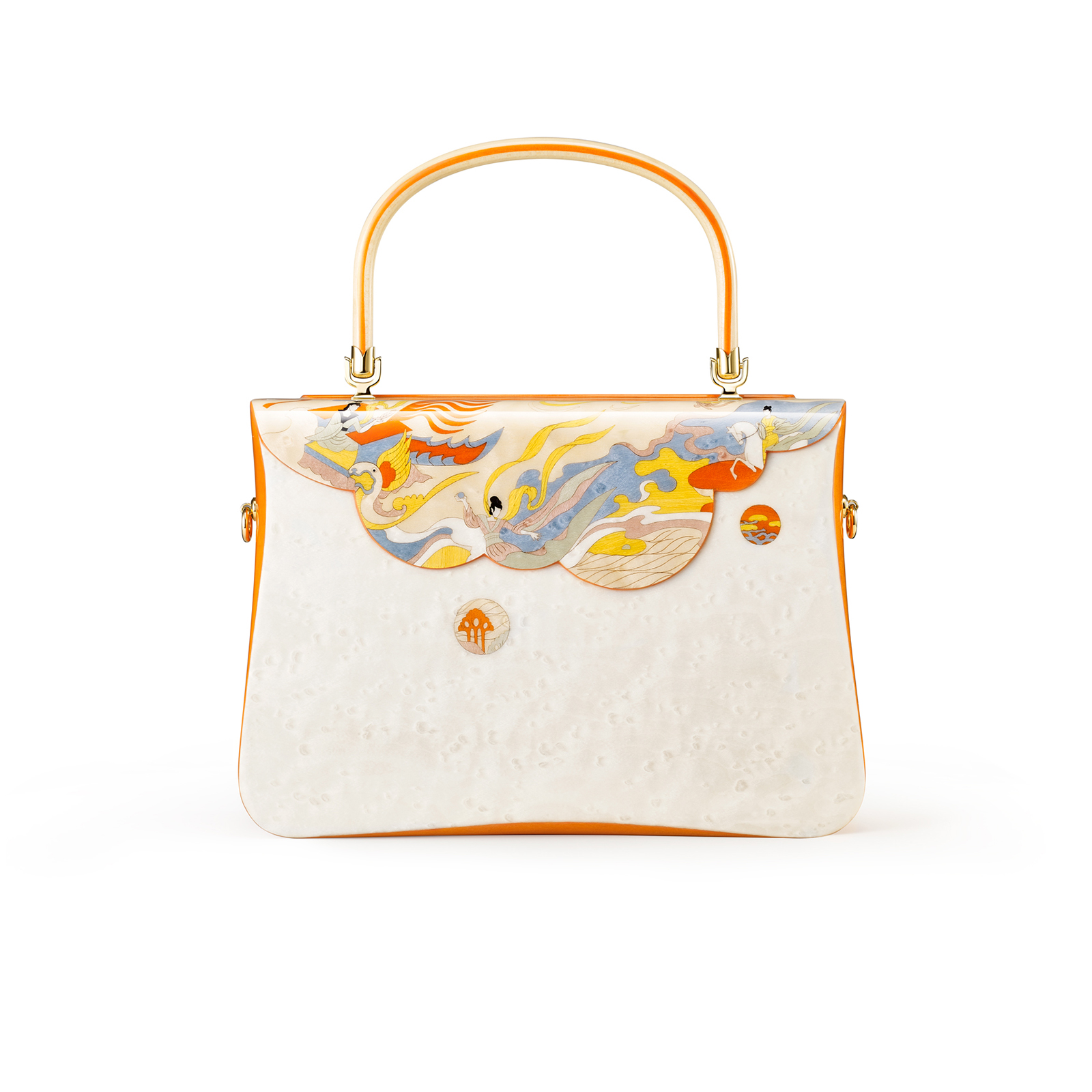 镶嵌“洛神赋”主题手提包（全木款）