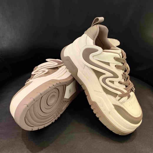 LFGJ 14658波浪拼色小牛皮厚底板鞋 商品图2