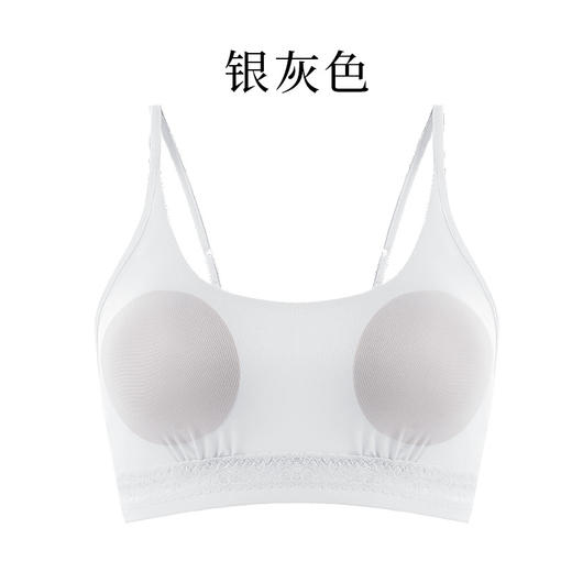 TG-TG02S206真丝内衣女无痕大码无钢圈薄款女性背心式美背一体桑蚕丝文胸 商品图4