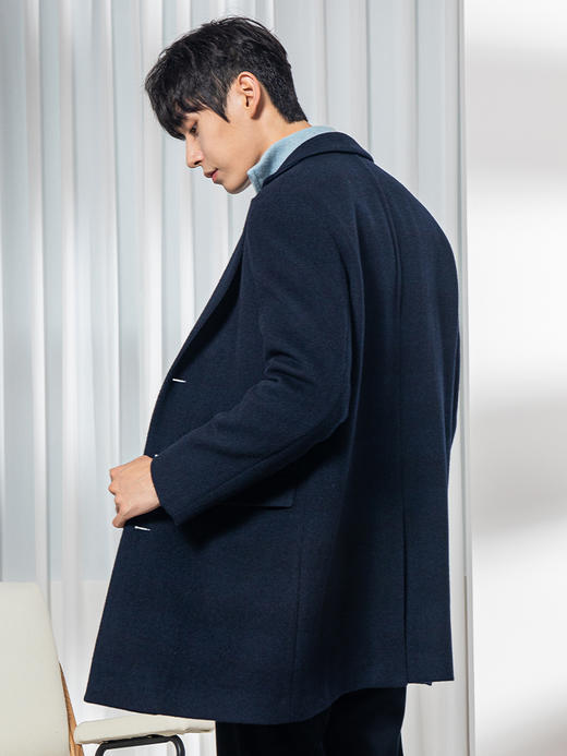 callisto藏青全羊毛大衣 FRFEC058C 商品图2