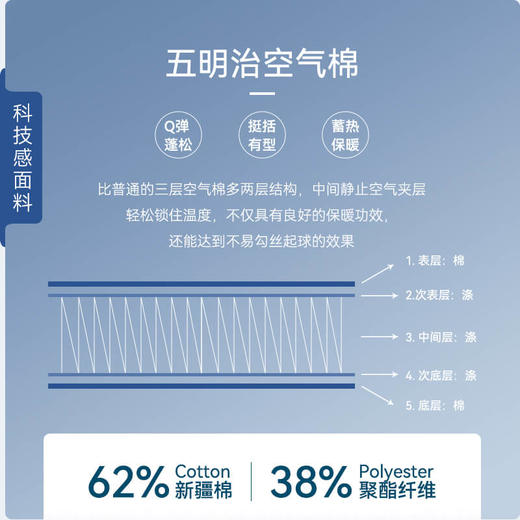 十如仕暖燚绒空气棉保暖卫衣-LS05-01 商品图7