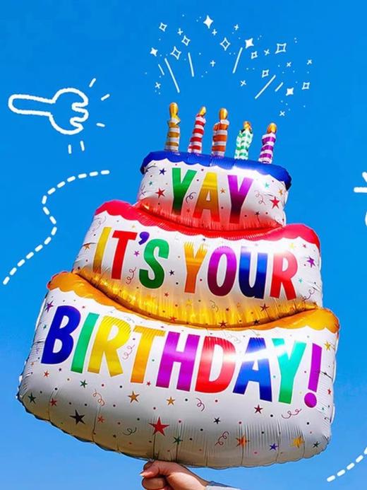 生日蛋糕造型气球 商品图0