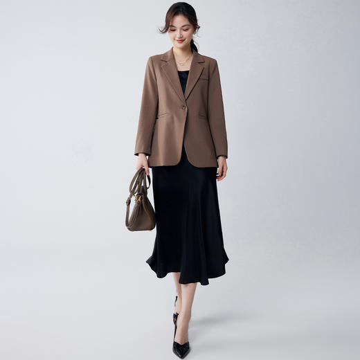 【舒适百搭】罗蒙春秋款女式西服简约干练职场日常挺括有型西服外套女 商品图4