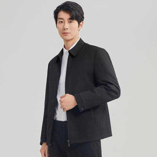 圣得西男士鹅绒翻领商务干部款羽绒服冬季款轻薄羽绒夹克2362941743 商品图1