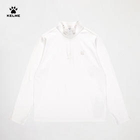 卡尔美冬季跃动出型系列女士长袖半开襟T恤