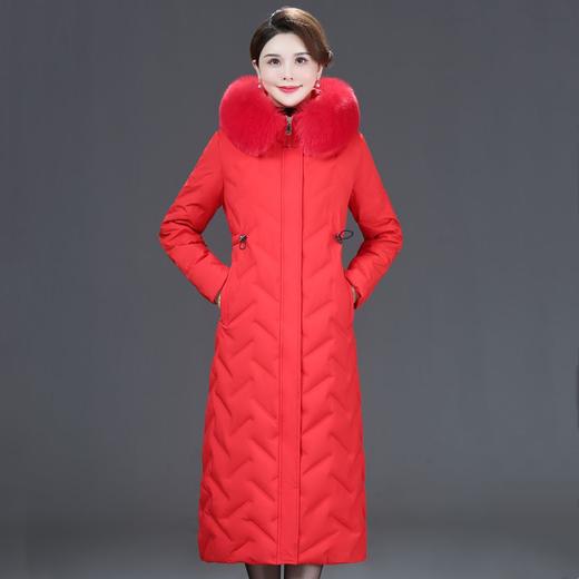 DD-景飒岚特专柜大毛领加厚加长款加肥加大码羽绒服 商品图5