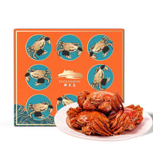 鲜灵岛阳澄湖大闸蟹礼券 3.5两-4.0两(公蟹5只）2.5两-3.0两(母蟹5只） 商品图0