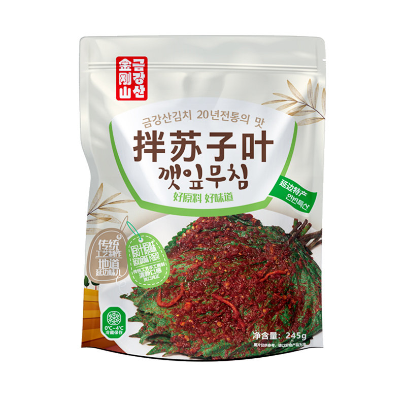 【满66包邮】金刚山精品拌苏子叶245g*1袋