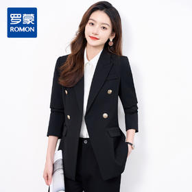 【上衣+裤子】罗蒙女式套装商务简约职场通勤简约西装两件套女