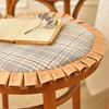 英伦格纹花边椅垫家用四季通用中式实木加厚餐椅防滑圆形座垫 商品缩略图2