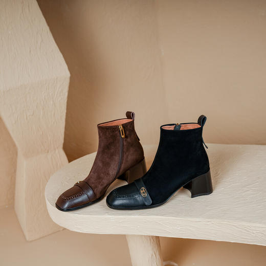 小众轻奢，复古女鞋女靴PS2036 商品图4
