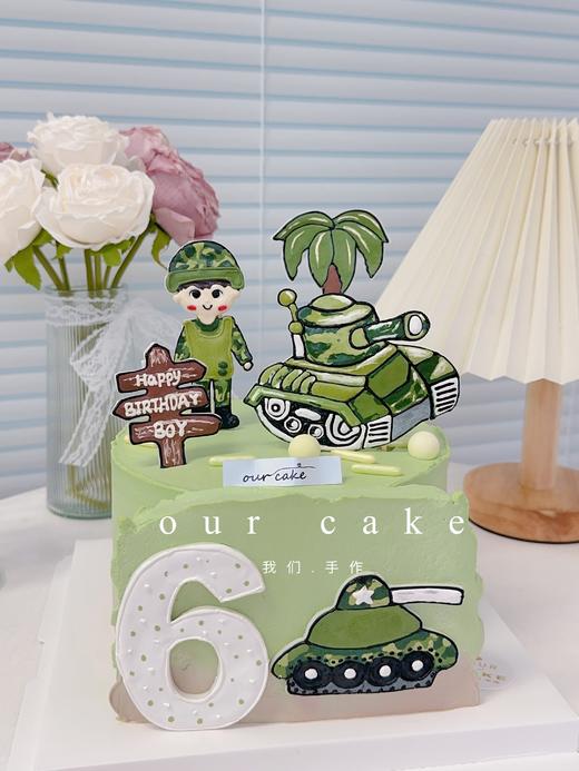 迷彩特种兵卡通立体蛋糕-低糖处理无添加 商品图1