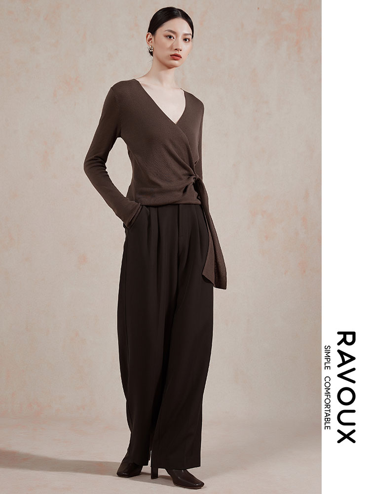 253169915侧腰袢直筒裤