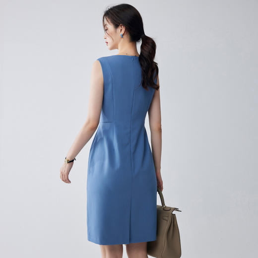 【简约百搭】罗蒙女士连衣裙时尚日常大众休闲无袖连衣裙中长款女 商品图6