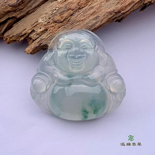 派瑞翡翠 翡翠佛 糯种 飘花 商品图3