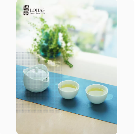 【彼达思】陆宝陶瓷茶具凌波自在茶组礼盒装办公室一壶二杯便携快客杯