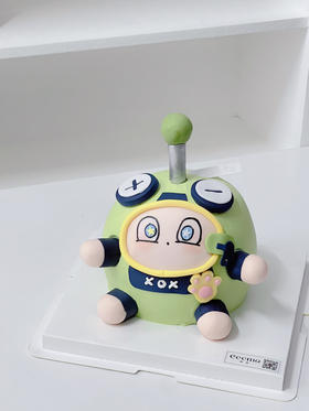 太空蛋仔 半翻糖装饰蛋糕