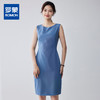 【简约百搭】罗蒙女士连衣裙时尚日常大众休闲无袖连衣裙中长款女 商品缩略图0