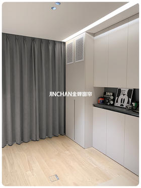 千挑万选的书房窗帘，真的越简单越高级‼️