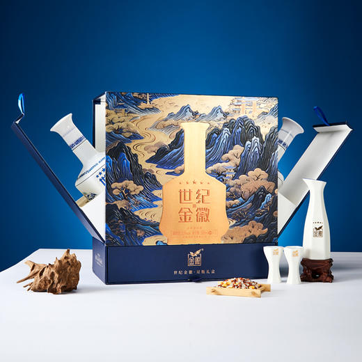 【五星双瓶礼盒】金徽酒 52度世纪金徽五星 白酒礼盒 商品图3