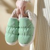 羽绒布包跟棉拖女冬季高颜值情侣款超轻居家月子鞋厚底保暖拖鞋 商品缩略图7