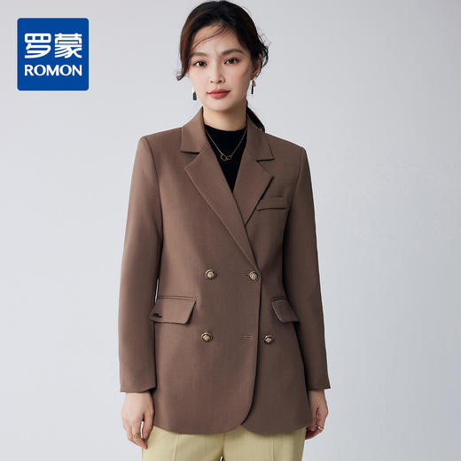 【简约百搭】罗蒙春秋款女式西服大众日常职场通勤休闲西服外套女 商品图0