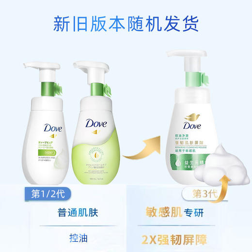 【品牌直发】Dove/多芬润泽水嫩洁面慕丝泡泡160ml氨基酸绵密慕斯洗面奶洁面乳 商品图6