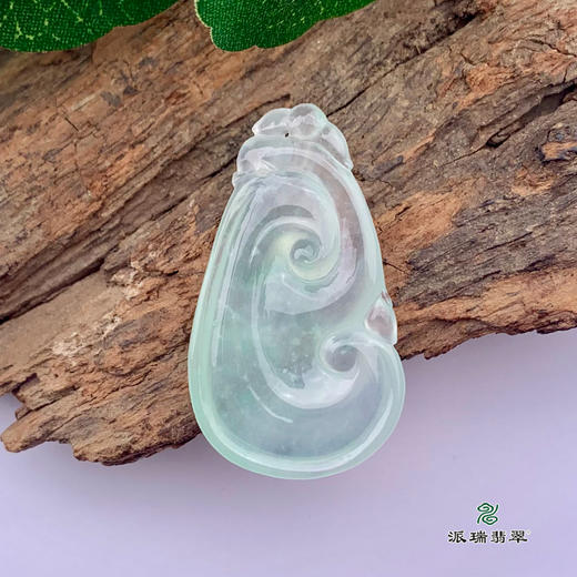 派瑞翡翠 翡翠挂件 糯种 飘花 商品图3