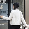 韩版短款皮衣外套女2023秋季新款翻领宽松休闲水洗皮衣女 商品缩略图3
