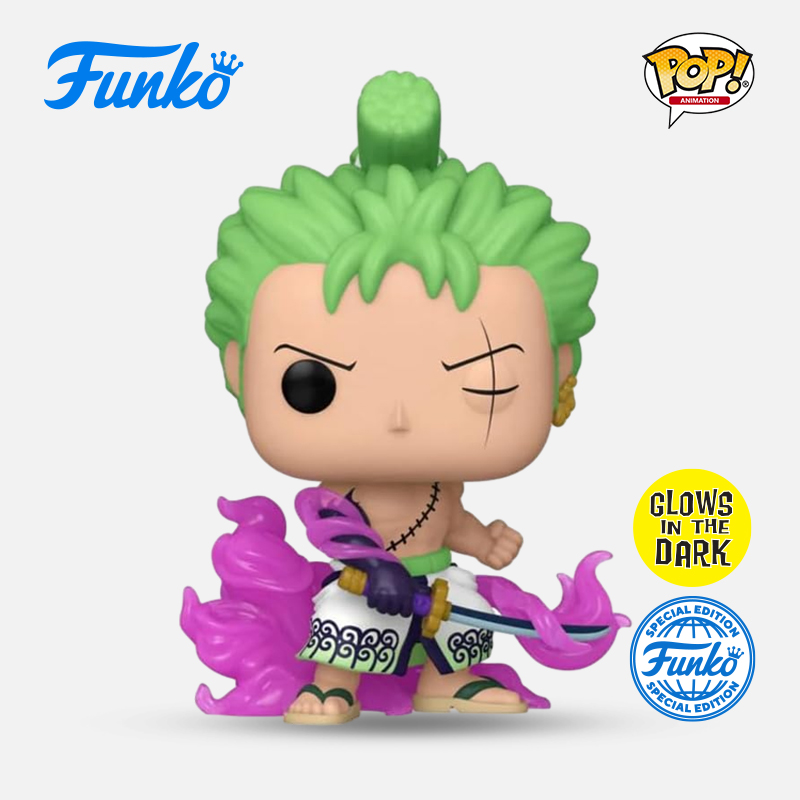 Funko POP One Piece Zoro海贼王索隆与阎魔限定夜光款手办摆件 65028