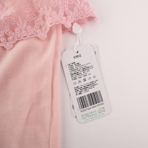 棉果果春秋款女童天鹅绒对开连体衣连身衣哈衣M322722418457 商品图1