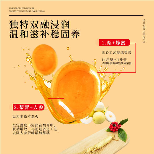 【限时秒杀19.9/5盒，35.9/10盒】梨膏人参片体验装10g/盒 商品图4