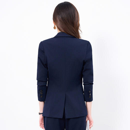 【上衣+裤子】罗蒙女式套装职场必备简约百搭商务时尚西服两件套女 商品图3