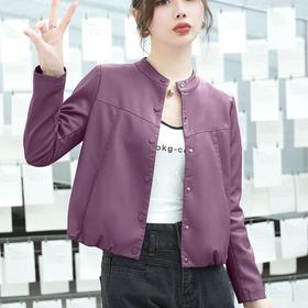 韩版皮衣女外套2023春秋新款女士皮衣休闲短款水洗皮女