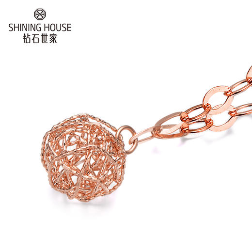 【时尚K金】钻石世家 甜蜜星球系列 18K金项链 甜蜜星球项链 18寸 45cm（约1.49克） 商品图1