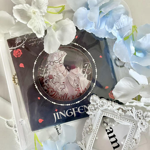 我在惊悚游戏里封神血色玫瑰马口铁徽章（发货期90天） 商品图0