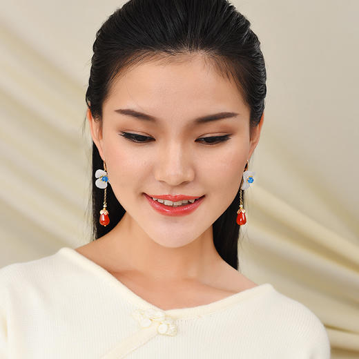 JGL-03220091个性网红耳环韩国气质仙耳坠古风简约清新饰品 商品图3
