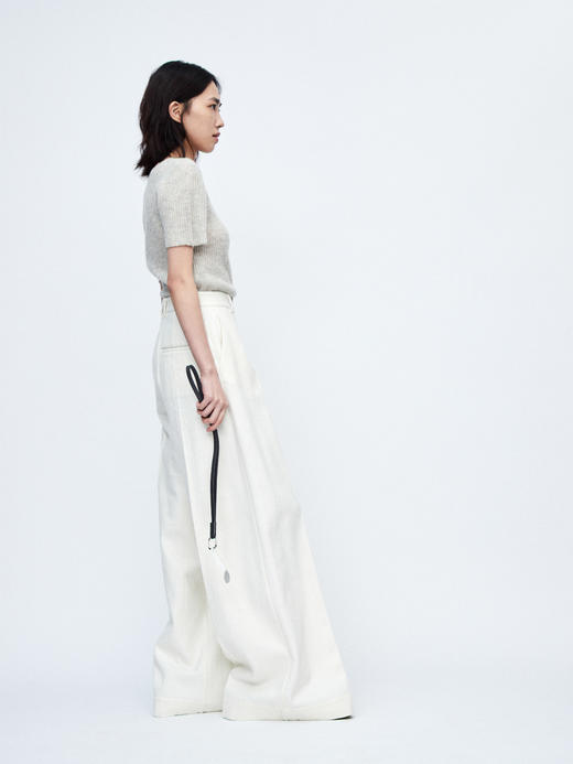 Ruohan 白色羊毛呢西装裤 商品图7