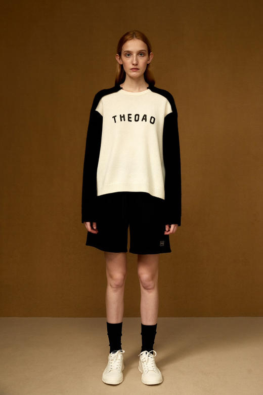 异形拼接袖毛衫 商品图2