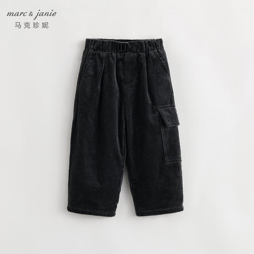 马克珍妮冬装新款 男童城市户外灯芯绒加绒工装裤 儿童裤子231972 商品图3