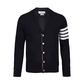 【超惠秒】THOM BROWNE 汤姆·布朗 男女通款 4条纹美利奴羊毛针织衫 11581
