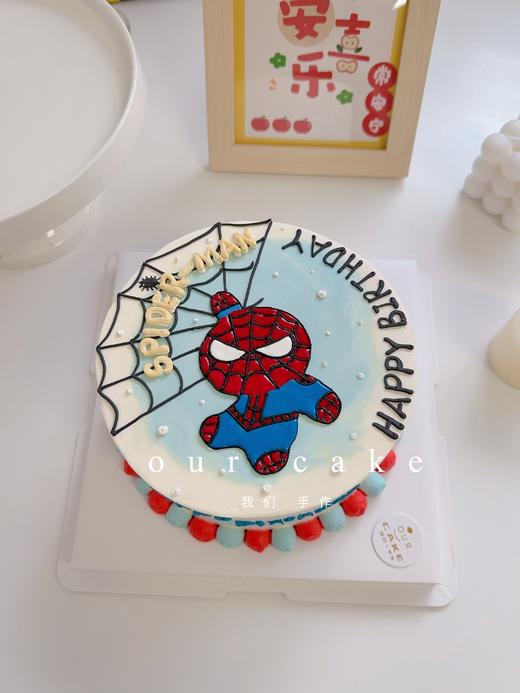 蜘蛛侠SPIDERMAN手绘蛋糕-低糖处理无添加 商品图1