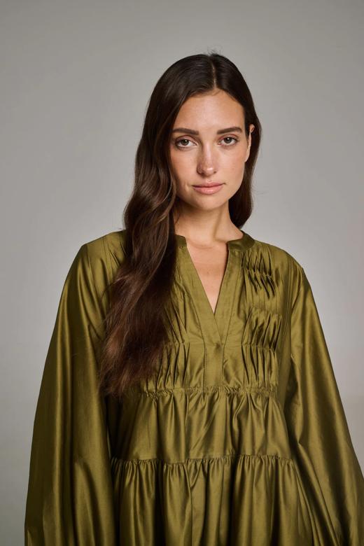 DEVOTION TWINS - Pesada Short Dress - COLLEGE KHAKI - 女装连身裙 - 卡其色 商品图2