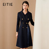 EITIE爱特爱新款西装领收腰拼接百褶中长款连衣裙6807528 商品缩略图0