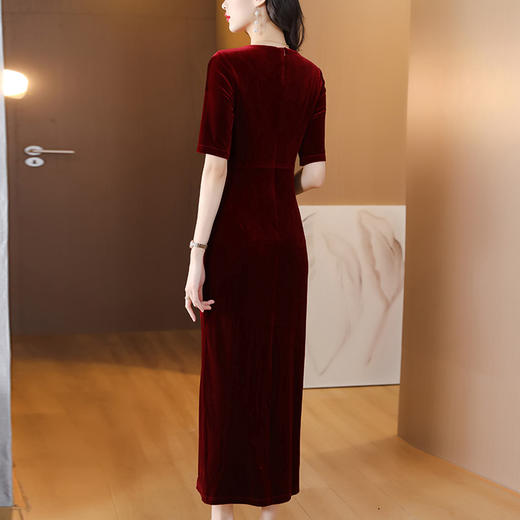 AHM spg9011礼服裙妈妈装时尚复古优雅连衣裙 商品图2