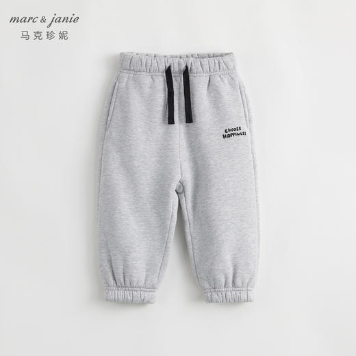 【加绒保暖】马克珍妮冬装新款 男女童百搭宽松束脚运动裤232051 商品图0
