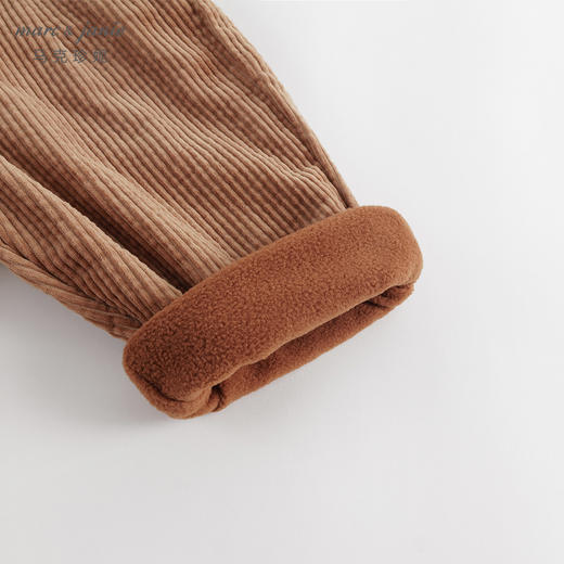 【加绒】马克珍妮冬装新款 男女童灯芯绒宽松萝卜裤老爹裤231982 商品图5