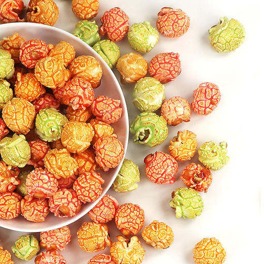 【颗颗饱满！多彩爆米花水果味】香浓脆甜，爆米花一包包。电影院好伴侣，休闲时的零食。健康 商品图0