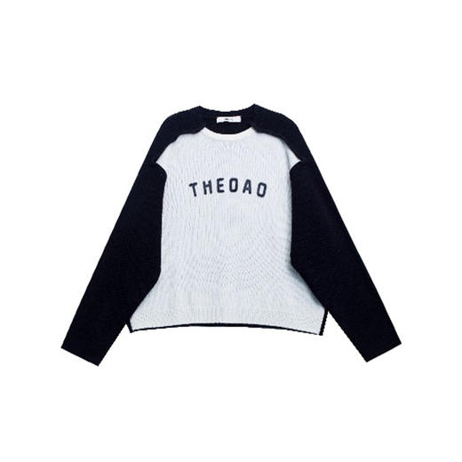 异形拼接袖毛衫 商品图0