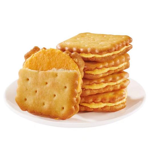 【咸香酥脆！芝士夹心饼干】网红薄脆办公休闲零食咸香酥脆奶酪味充饥饼干健康 商品图2